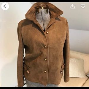 Vintage Equestrian suede jacket